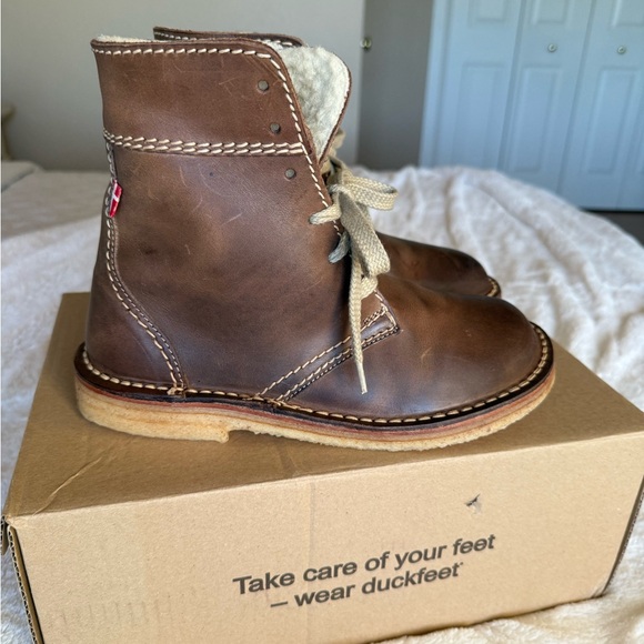 Duckfeet boots Odense fleece lined size 40 9/9.5 EUC - Picture 4 of 9